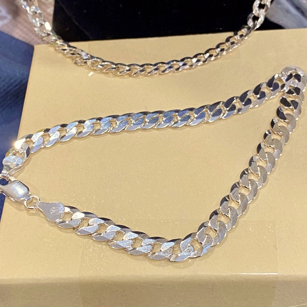 Curb link bracelet 8 3/4 inches long $55